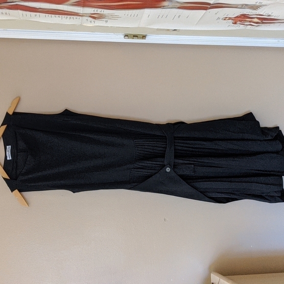 Paco Rabanne Pleated Black Dress - Picture 3 of 5